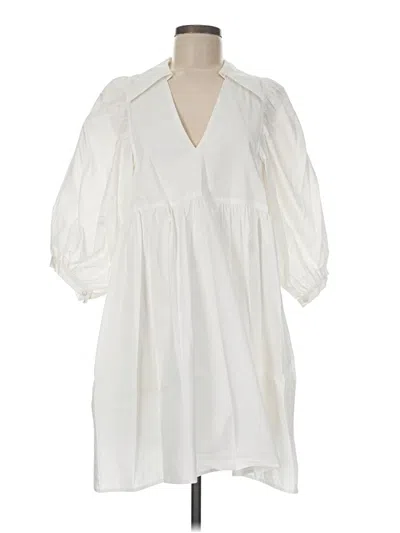 Pre-owned Hunter Casual Dress In White