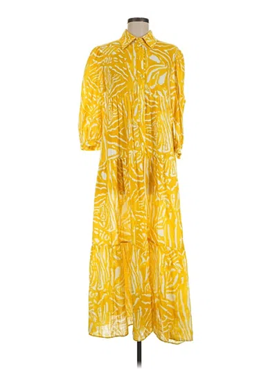 Pre-owned Hunter Casual Dress In Yellow