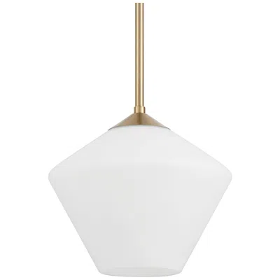 Hunter Celestial Valley Alturas Gold With Cased White Glass 1 Light Pendant