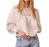 Hunter Celine Long Sleeve Top In Bright White In White