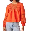 Hunter Celine Top In Cherry In Red