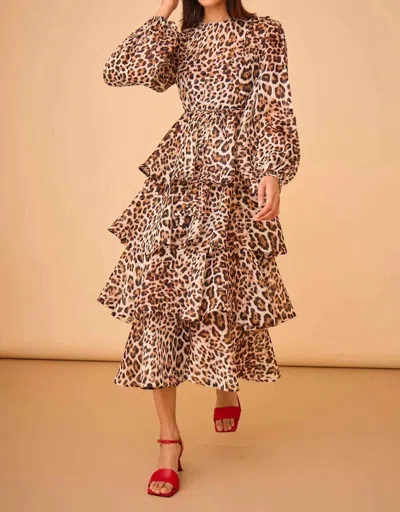 Hunter Chelsea Dress In Leopard In Multi