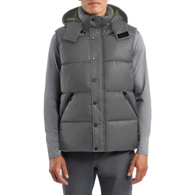 Hunter Chiswell Water Repellent Quilted Puffer Vest In Gray