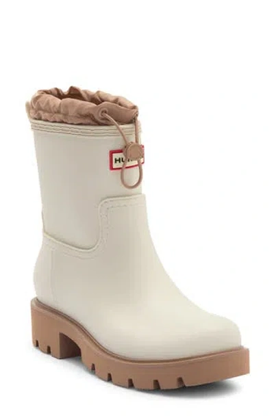 Hunter Cillian Lug Sole Bootie In White