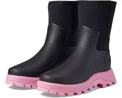 Hunter City Explorer Wfs2238nre-bpz Rain Boots Women's Us 7 Black Pink Rhs2342