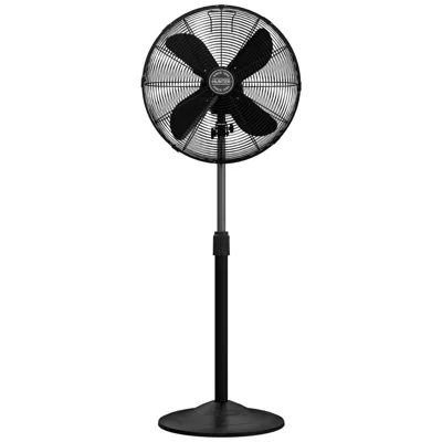 Hunter Classic Matte Black Adjustable Standing Fan