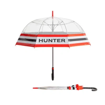 Hunter Classic Stripe Bubble Umbrella In White