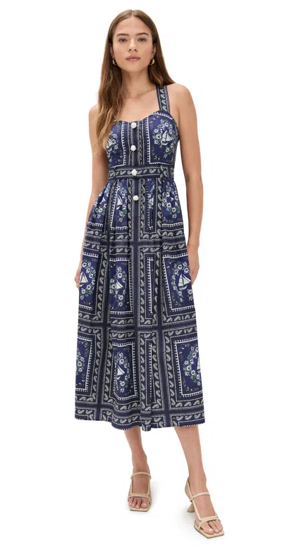 Hunter Cleo Dress Bon Voyage In Blue