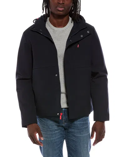 Hunter Clifton 4 Way Stretch Microfiber Hooded Jacket In Blue