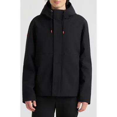 Hunter Clifton Water Resistant Hooded Jacket In Black