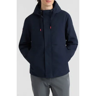 Hunter Clifton Water Resistant Hooded Jacket In Blue