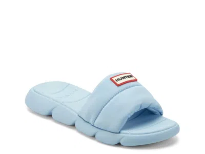 Hunter Coast Water Resistant Slide Sandal In Blue