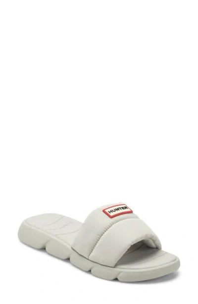 Hunter Coast Water Resistant Slide Sandal In Gray