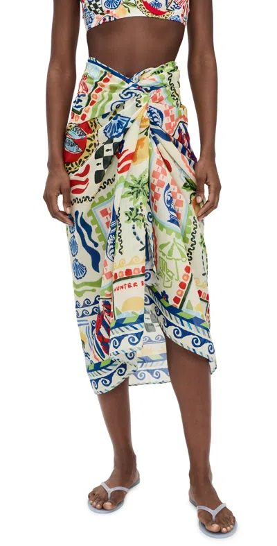 Hunter Coastal Conversation Sarong Coastal Conversation In Multi
