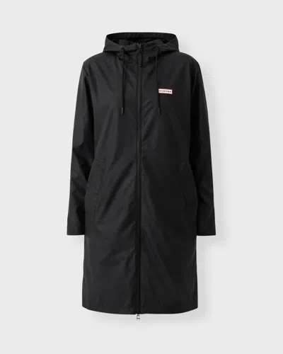 Hunter Coat Andrea Pu Rain In Black