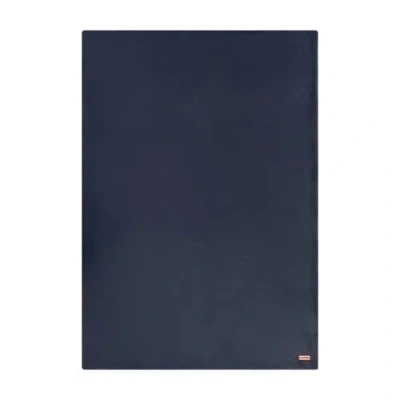 Hunter Coco Flannel Throw Blanket In Blue