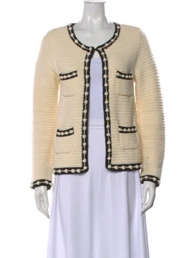 Pre-owned Hunter Colorblock Pattern Scoop Neck Sweater In Neutral
