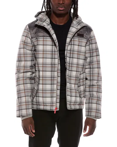 Hunter Colton Plaid Printed Jacket In Brown