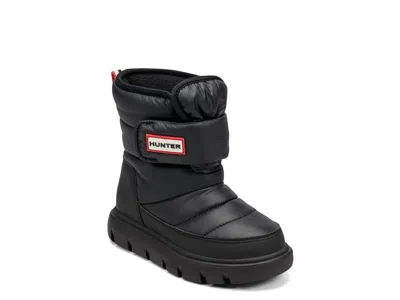 Hunter Comfy Waterproof Snow Boot Kids' In Black