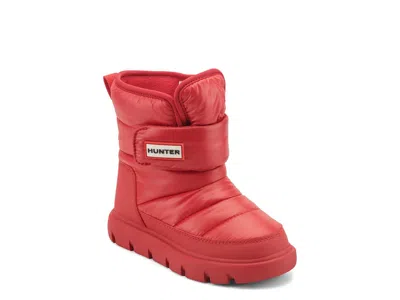 Hunter Comfy Waterproof Snow Boot Kids' In Red