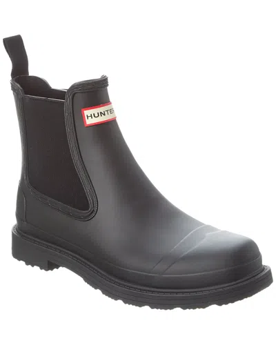 Hunter Commando Waterproof Chelsea Boot In Black