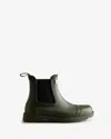 Hunter Commando Womens Chelsea Boot In Green