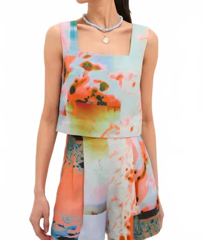 Hunter Corby Top In Lava Lamp In Animal Print