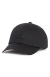 Hunter Core Twill Baseball Cap In Black