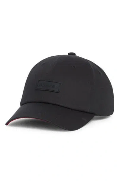 Hunter Core Twill Baseball Cap In Black