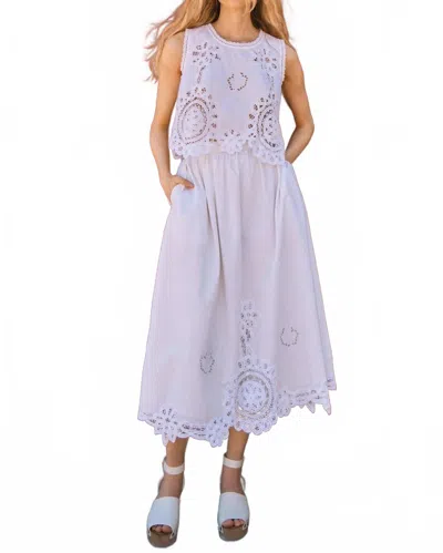 HUNTER CORRINE MIDI SKIRT IN VINTAGE LACE