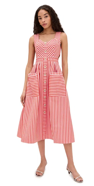 Hunter Cosi Dress Poppy Stripe