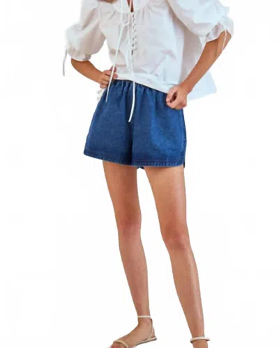 Hunter Courtland Short In Denim In Multi