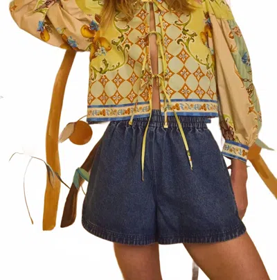 Hunter Courtland Short In Harbor Demin In Blue
