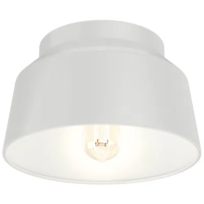 Hunter Cranbrook Dove Grey 1 Light Flush Mount Ceiling Light Fixture