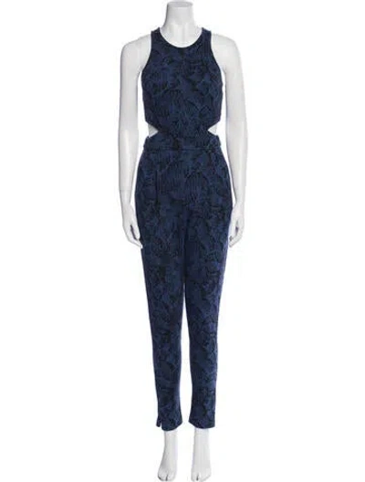 Pre-owned Hunter Crew Neck Jumpsuit In Blue