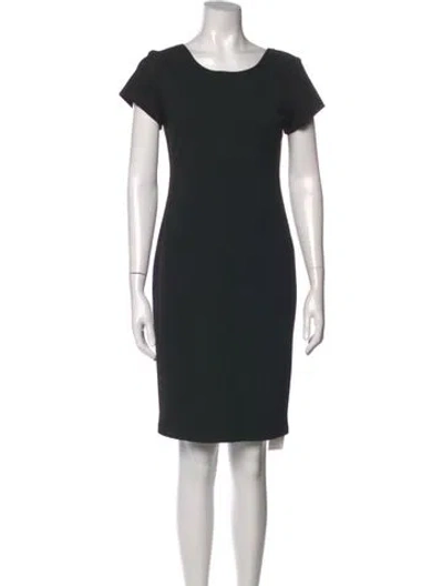 Pre-owned Hunter Crew Neck Knee-length Dress In Black