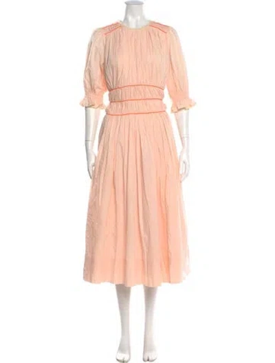 Pre-owned Hunter Crew Neck Long Dress W/ Tags In Pink