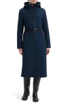 Hunter Crown 2.0 Water Repellent Hooded Softshell Coat In Blue