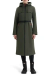 Hunter Crown 2.0 Water Repellent Hooded Softshell Coat In Green