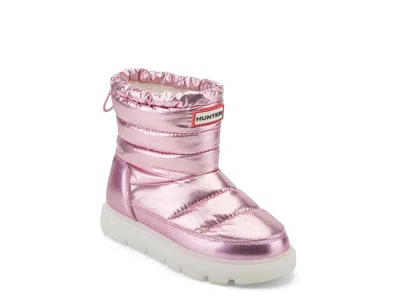 Hunter Cuddles Waterproof Snow Boot Kids' In Pink