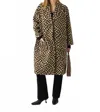 Hunter Davis Coat In Checker In Brown