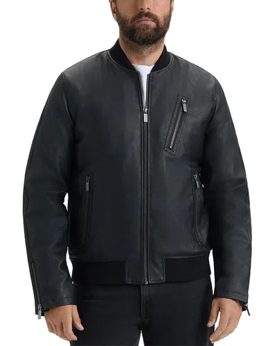 Hunter Dawson Faux Leather Jacket In Black