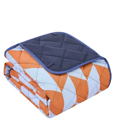 Hunter Designer Outdoor Blanket With Easy Carry Handles Tote Bag, 60" X 72" In Multi