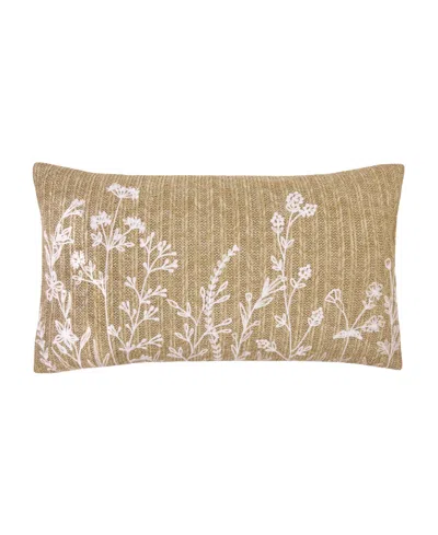 Hunter Designer Rectangular Outdoor Decorative Pillow, 14" X 24" In Purple