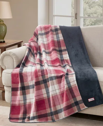 Hunter Designer Reversible Plush Throws, 50" X 70" In Multi