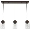 Hunter Devon Park Onyx Bengal 3 Light Cluster Linear