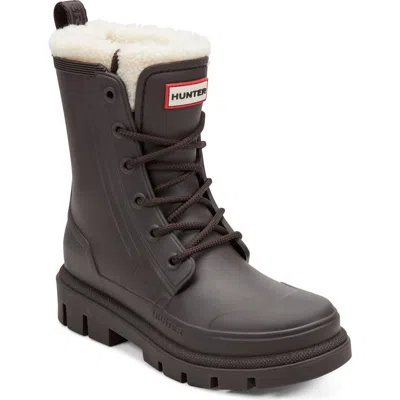 Hunter Diana Waterproof Rainboot In Dark Brown