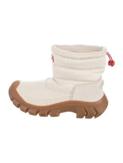 Pre-owned Hunter Dixon Nylon Snow Boots In Neutral