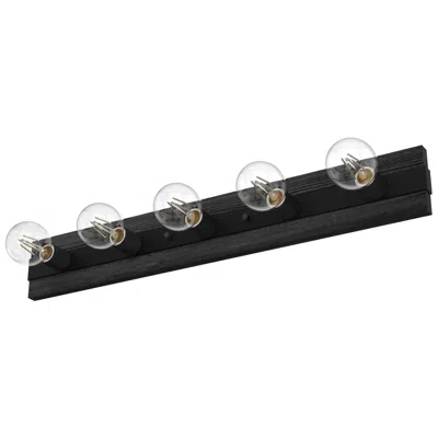 Hunter Donelson 30 1/4" Wide Natural Iron 5-light Bath Light In Black