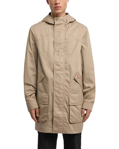 Hunter Downing Hooded Rain Jacket In Teak